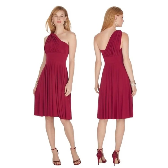 WHBM Genius Convertible Fit & Flare Dress - Picture 1 of 12